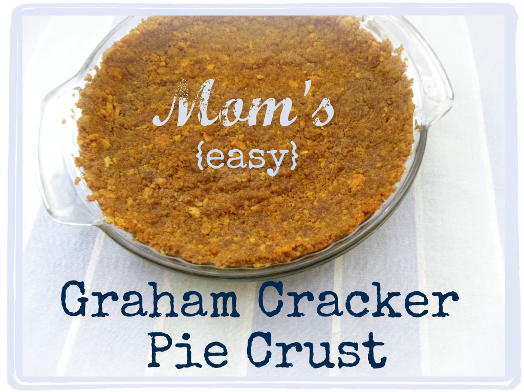 maple pecan pie with graham cracker crust