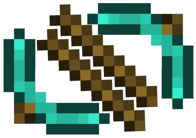 minecraft pickaxe sword 2 in 1