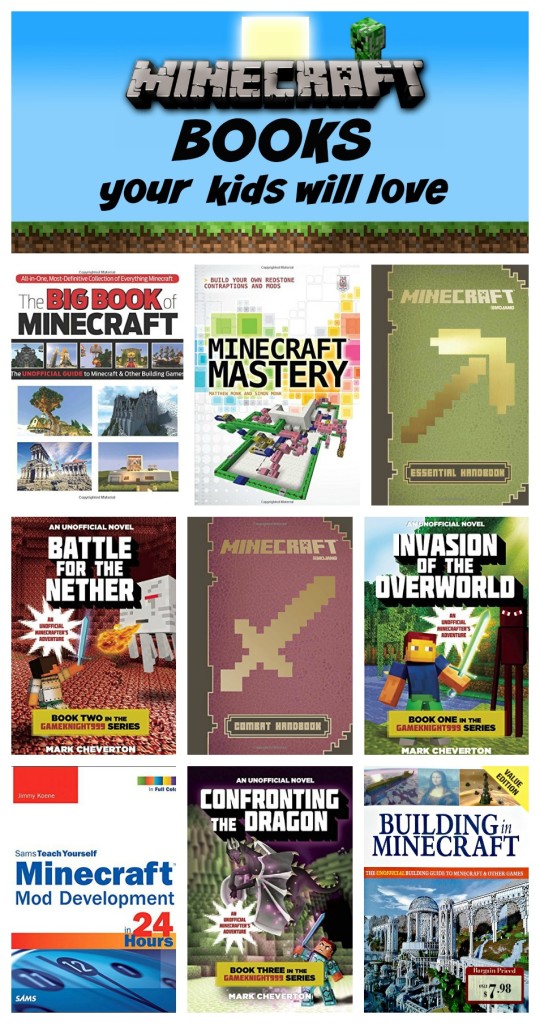 Minecraft Books you kids will LOVE. All these books are librarian and 10-year-old boy approved!