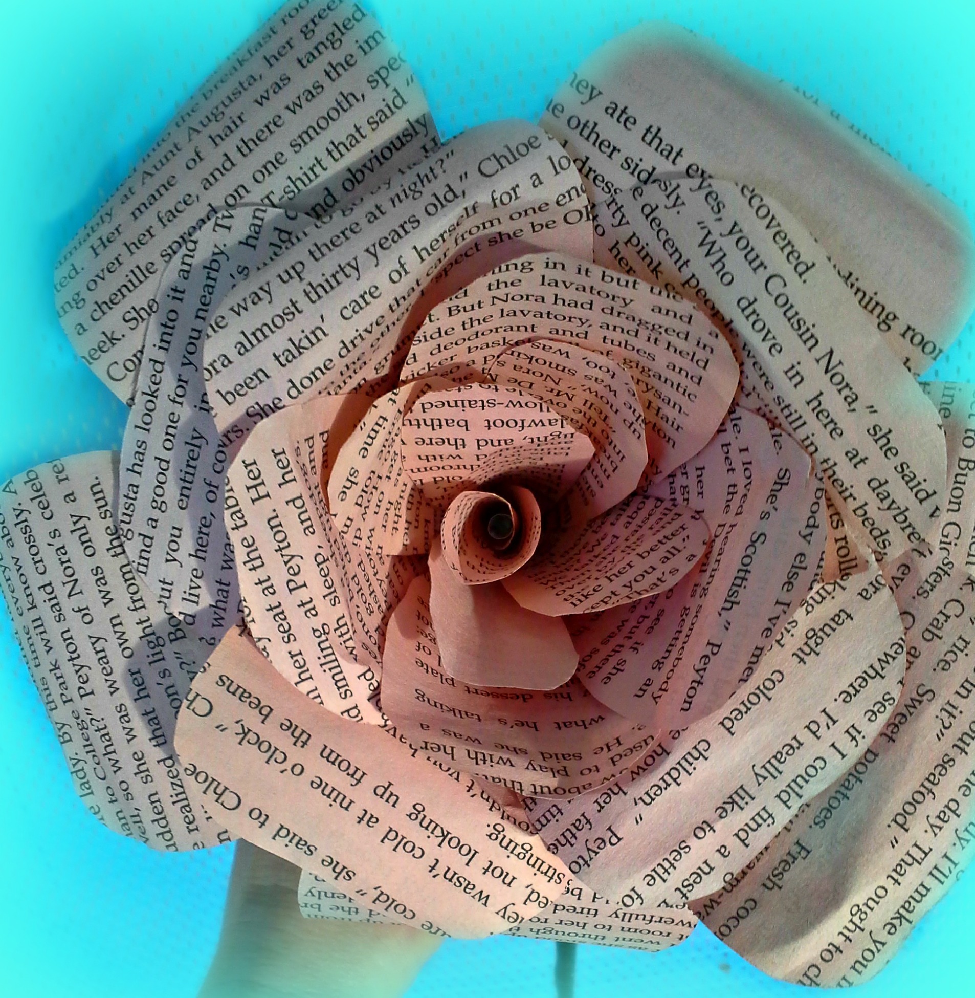 DIY Book Page Flowers