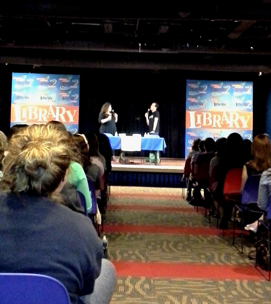 rainbow rowell and david levithan at Orange County Public Library