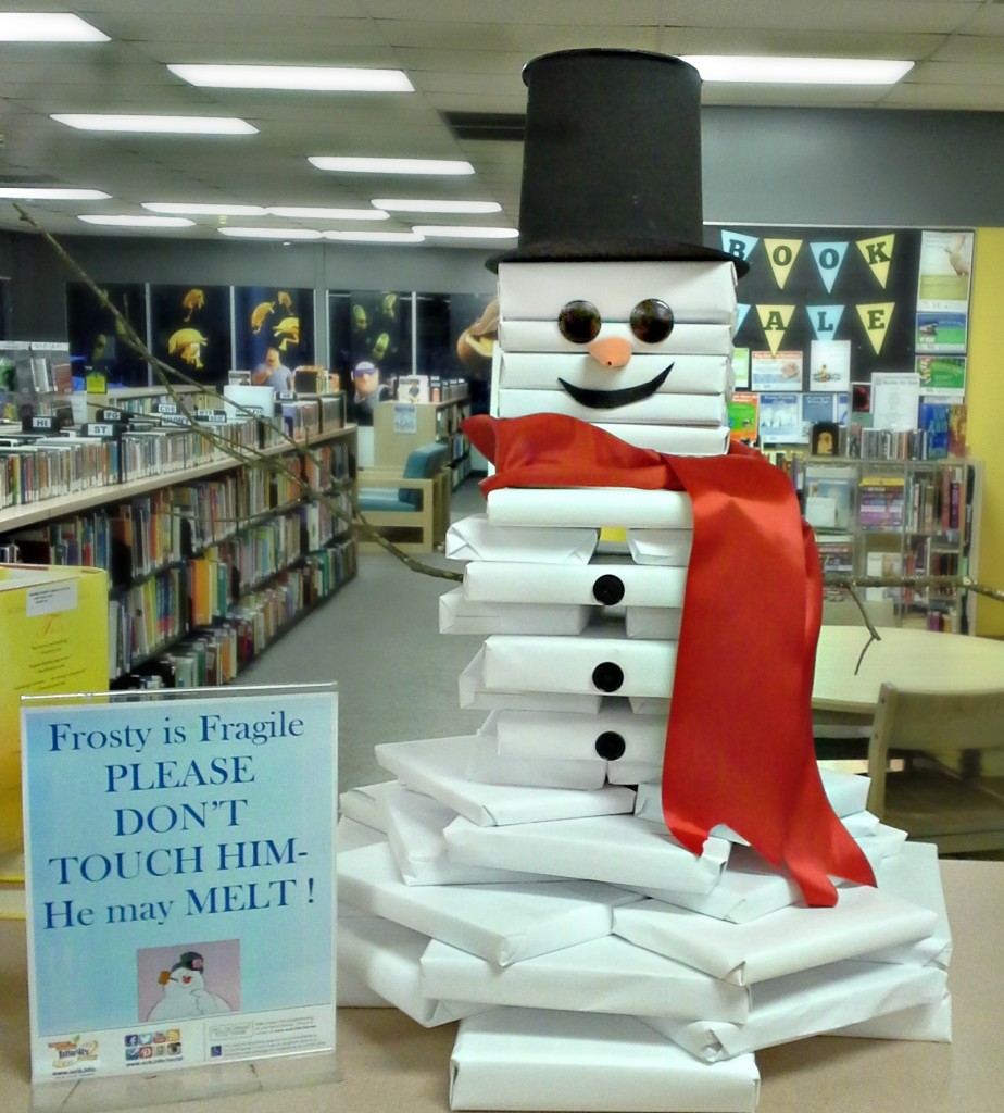 Making Merry—The Library Book Snowman | KerryAnnMorgan.com